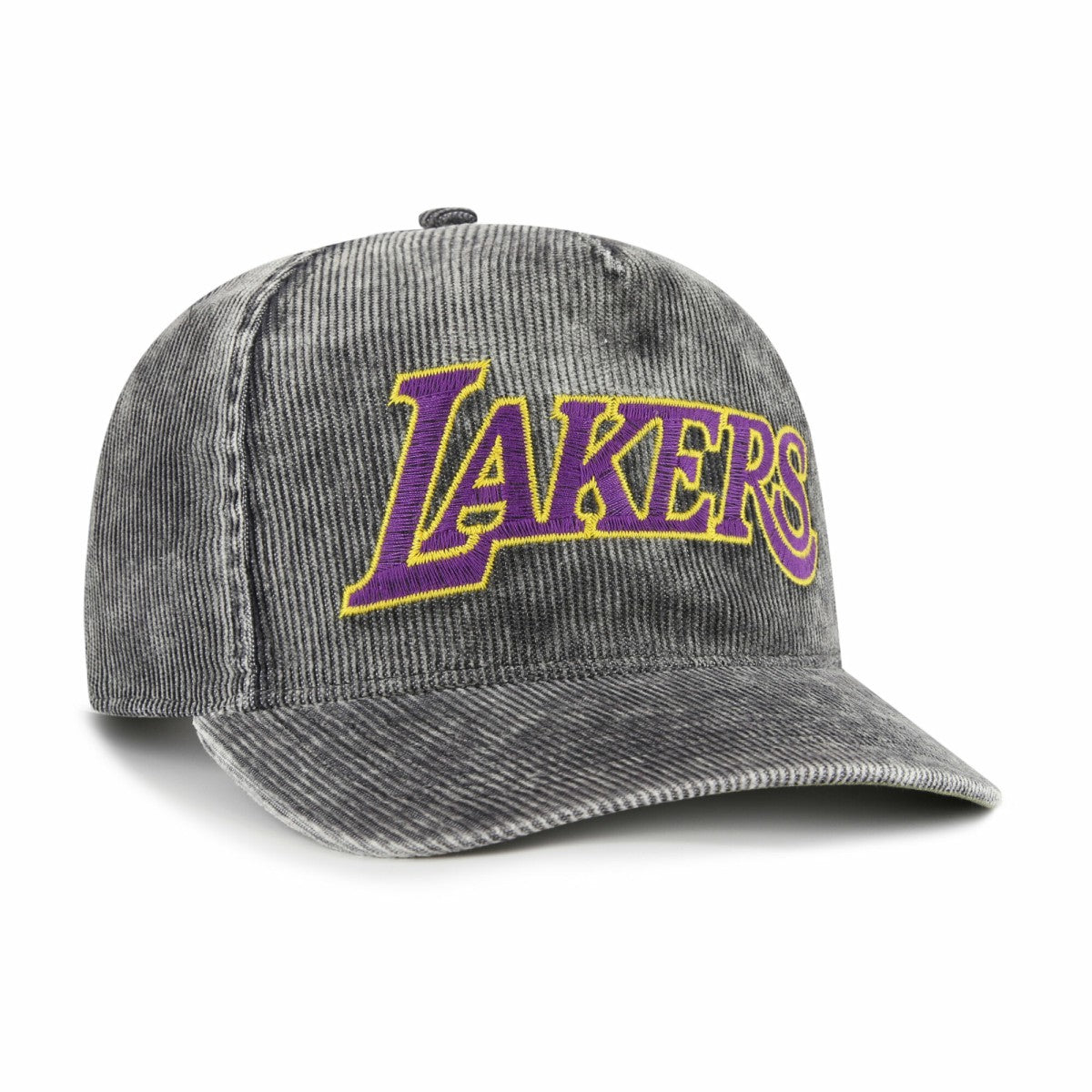 Los Angeles Lakers '47 Reclaim Snow Wash Corduroy Adjustable Hitch Hat - Charcoal | 47 brand cheap
