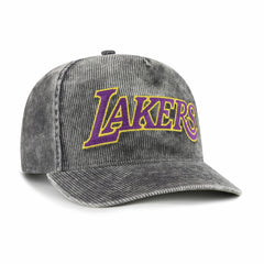 Los Angeles Lakers '47 Reclaim Snow Wash Corduroy Adjustable Hitch Hat - Charcoal | 47 brand cheap