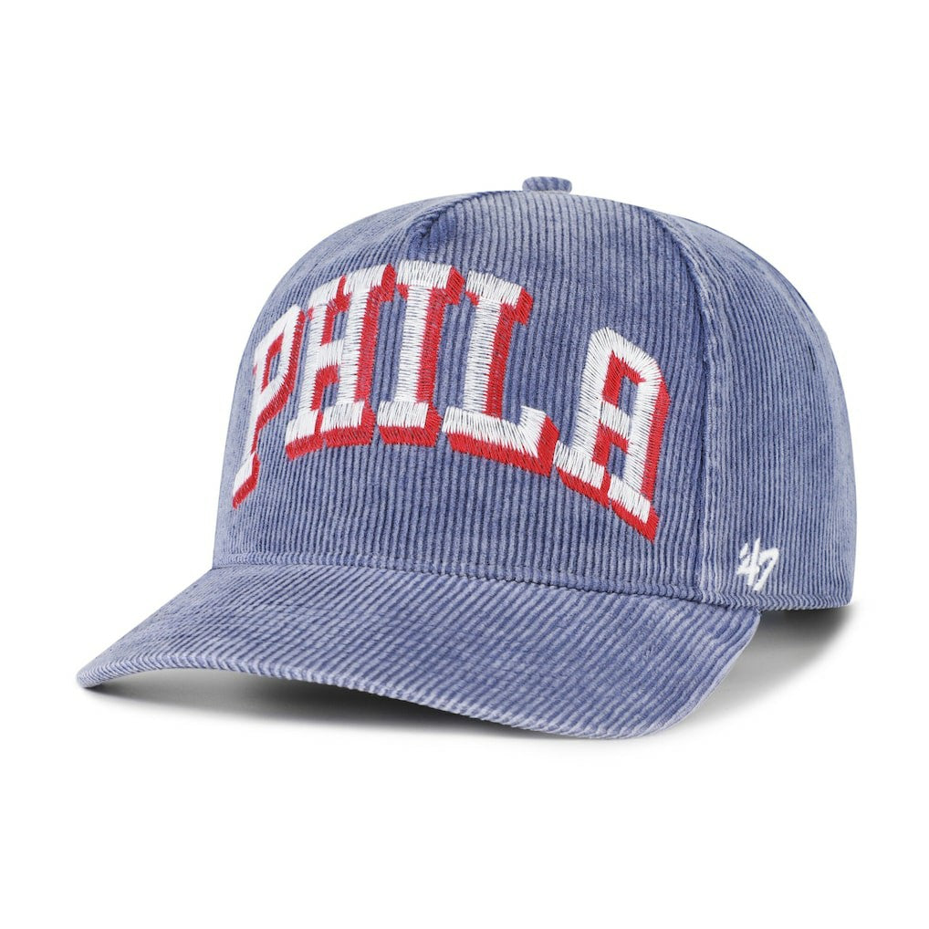 Philadelphia 76ers '47 Reclaim Snow Wash Corduroy Adjustable Hitch Hat - Blue | 47 brand cheap