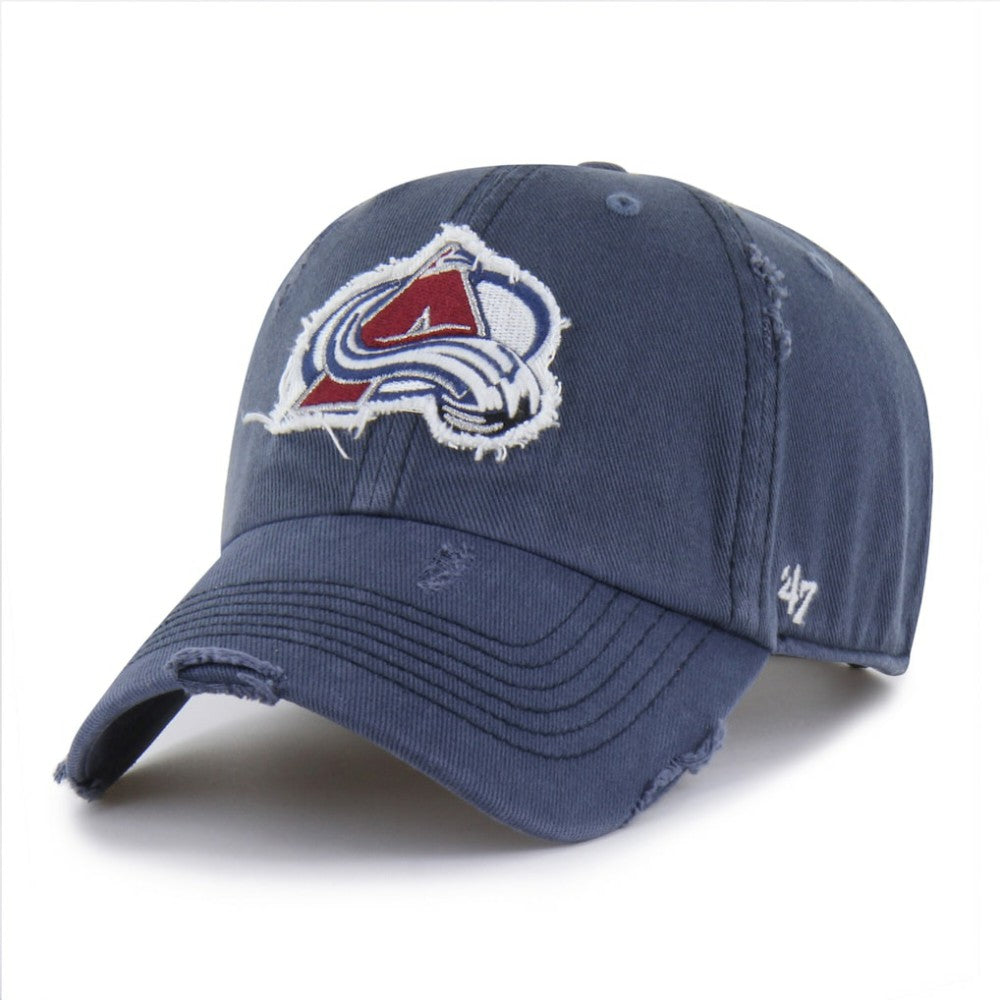 Colorado Avalanche '47 Weathered Clean Up Adjustable Hat Navy