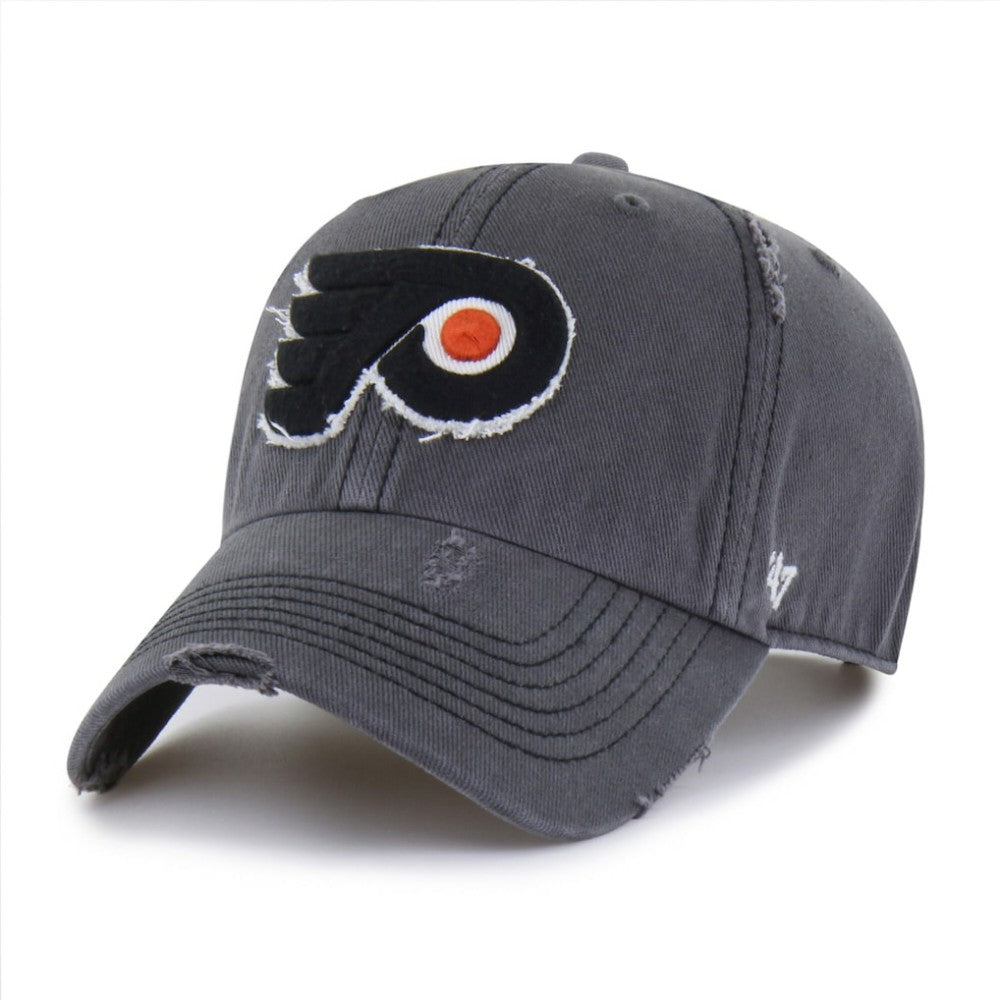 Philadelphia Flyers '47 Weathered Clean Up Adjustable Hat Charcoal