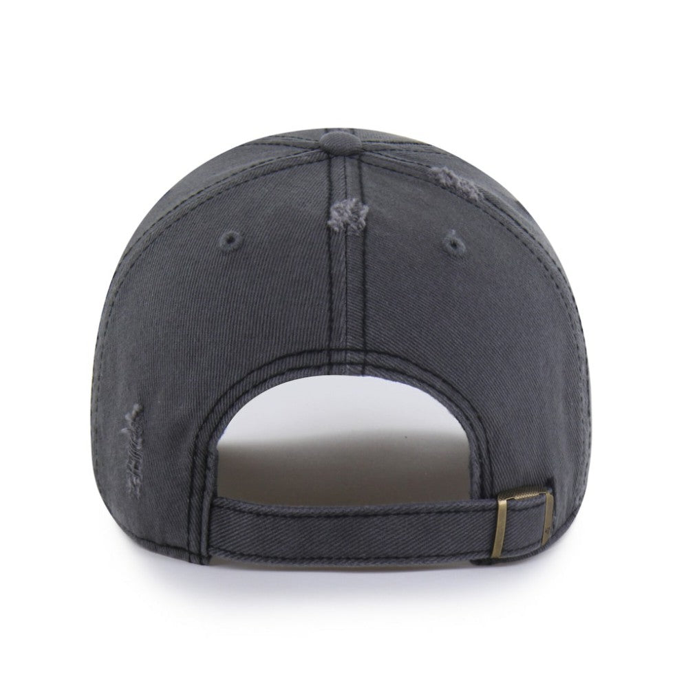 Minnesota Wild '47 Weathered Clean Up Adjustable Hat Charcoal