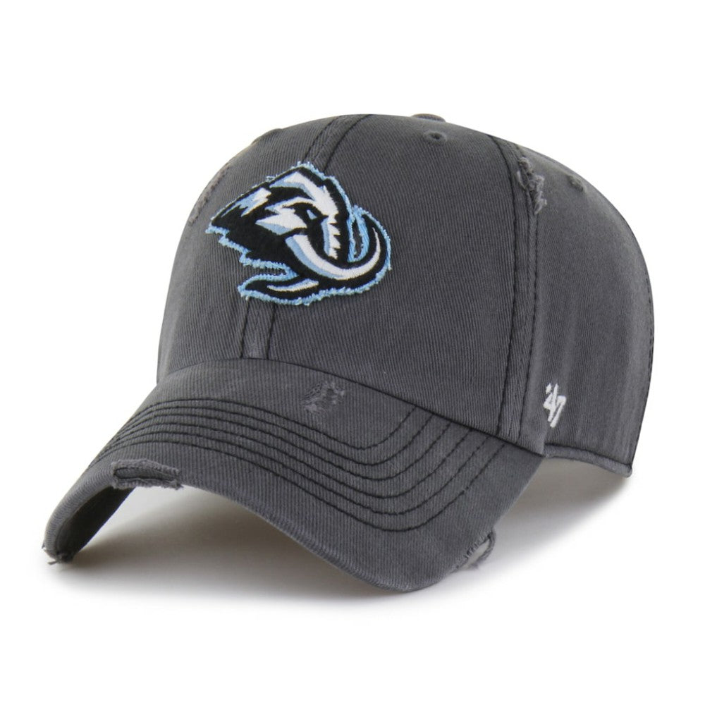 Utah Mammoth '47 Weathered Clean Up Adjustable Hat Charcoal