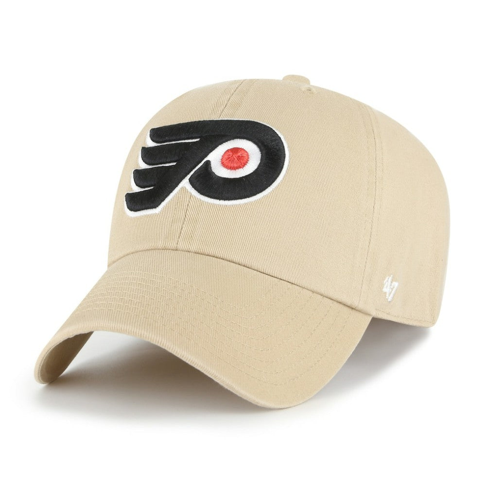 Philadelphia Flyers '47 Logo Clean Up Adjustable Hat Khaki
