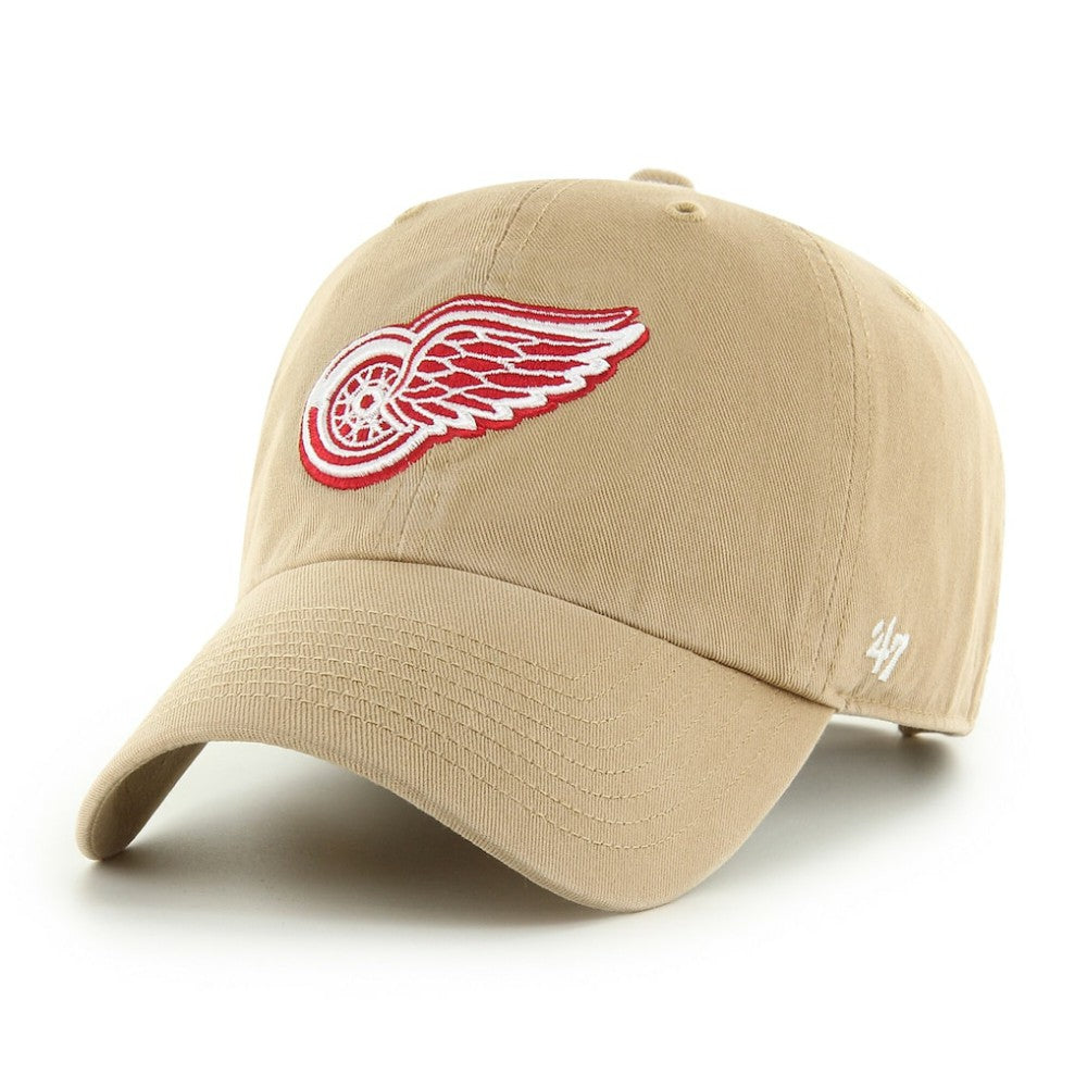 Detroit Red Wings '47 Logo Clean Up Adjustable Hat Khaki