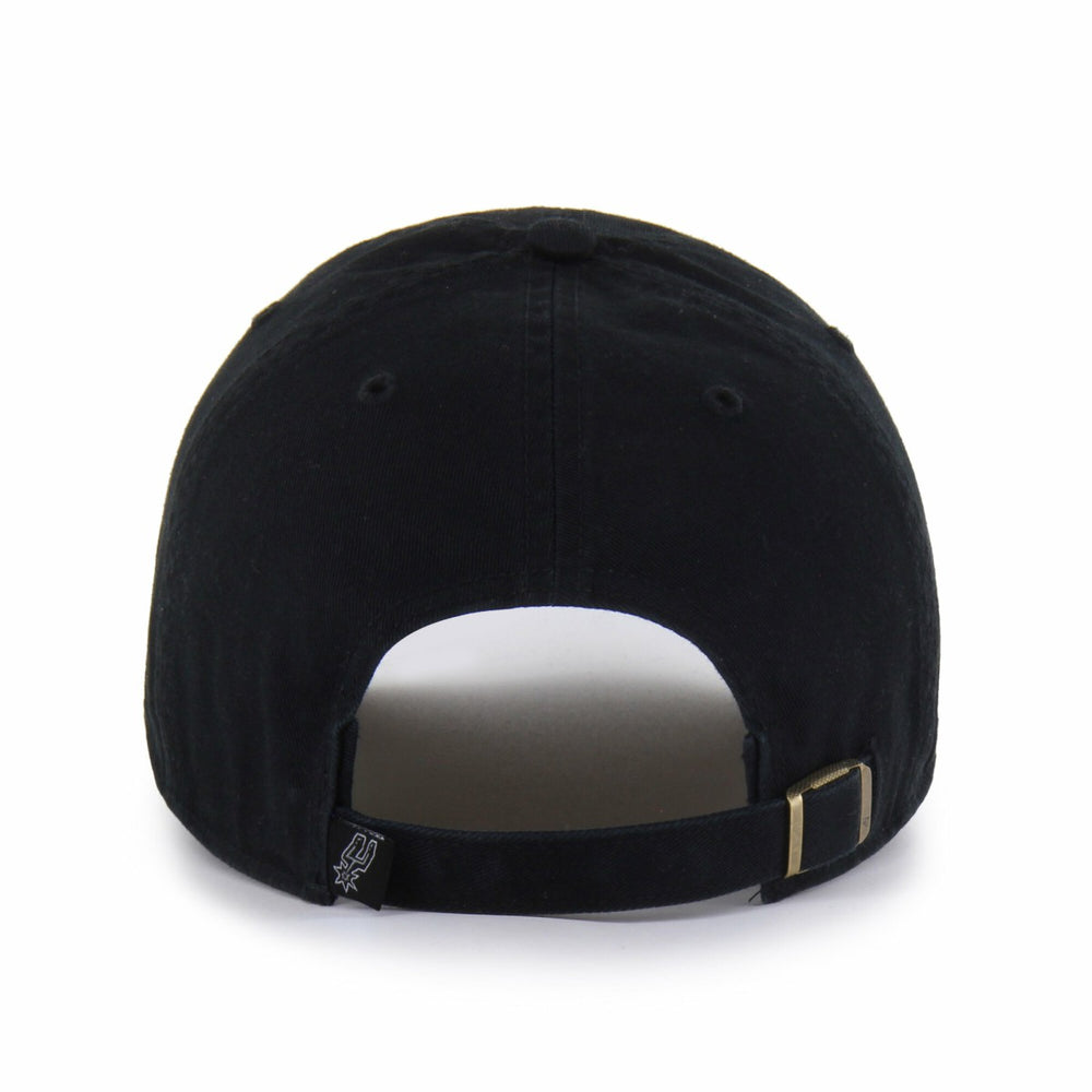 San Antonio Spurs '47 Black on Black Clean Up Adjustable Hat | 47 brand online