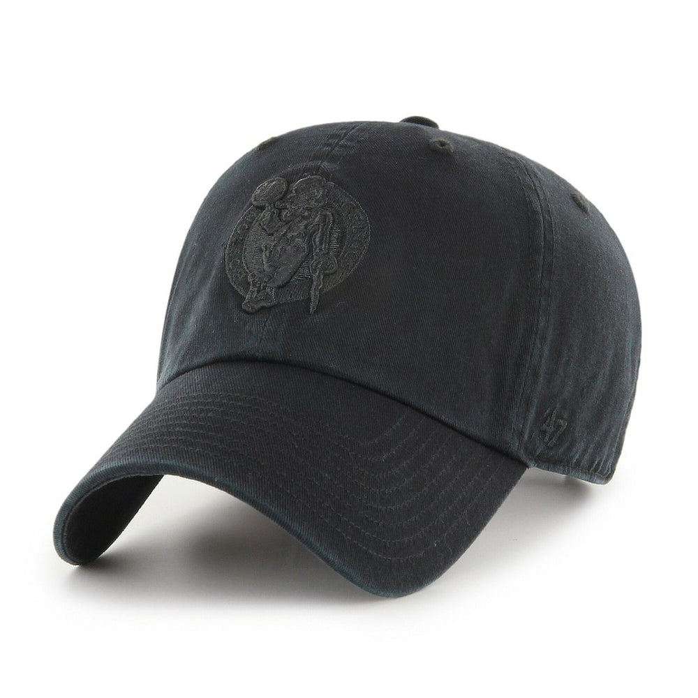 Boston Celtics '47 Black on Black Clean Up Adjustable Hat | 47 brand for sale