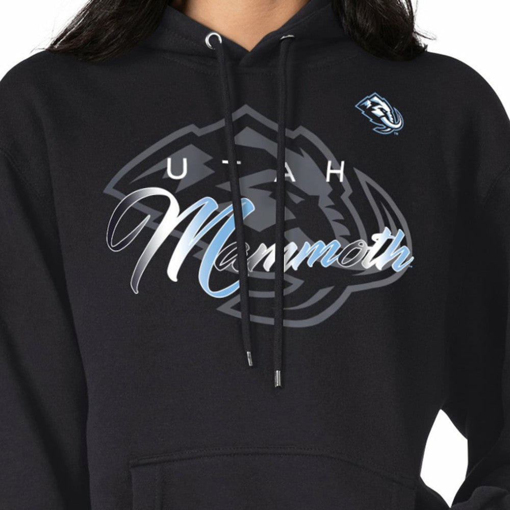 Utah Mammoth G-III 4Her by Carl Banks Shadow Logo Fleece Pullover Hoodie Black