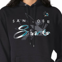 San Jose Sharks G-III 4Her by Carl Banks Shadow Logo Fleece Pullover Hoodie Black