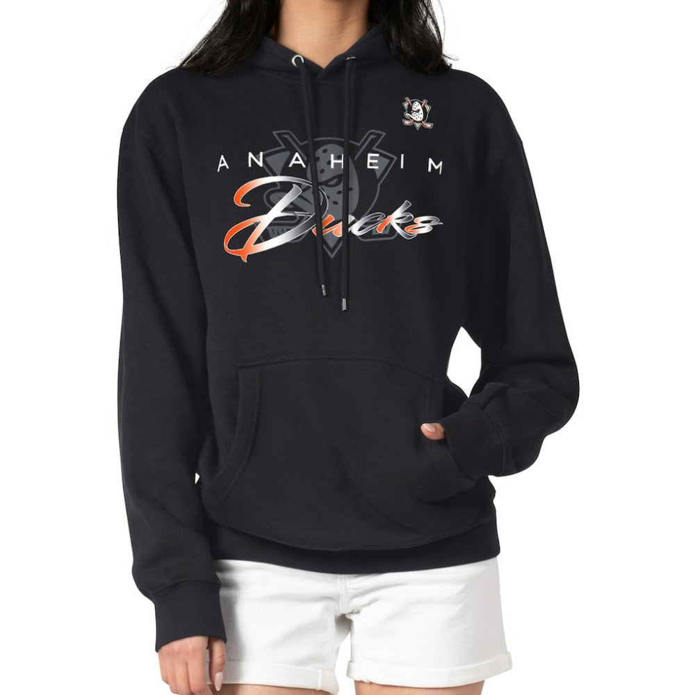 Anaheim Ducks G-III 4Her by Carl Banks Shadow Logo Fleece Pullover Hoodie Black