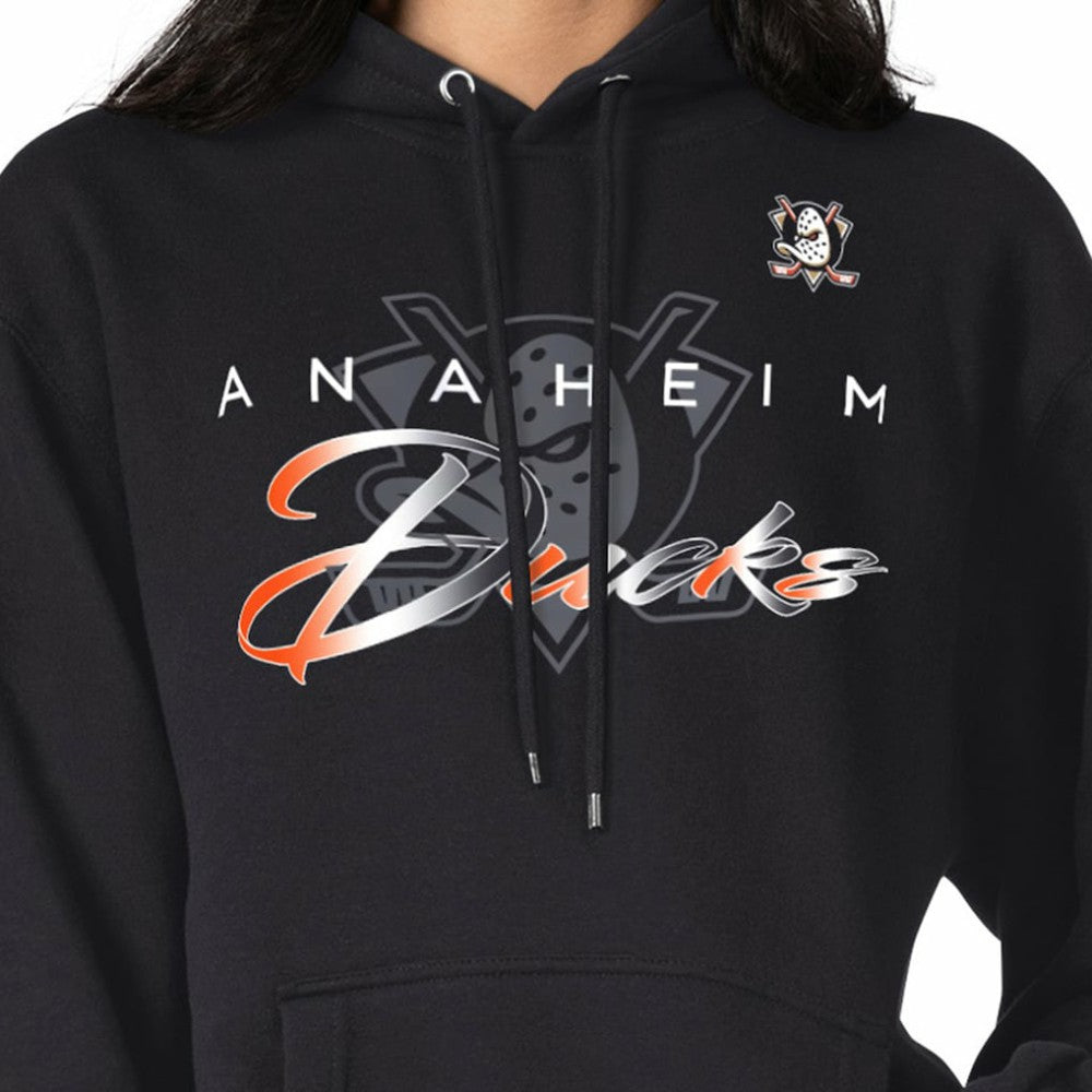 Anaheim Ducks G-III 4Her by Carl Banks Shadow Logo Fleece Pullover Hoodie Black