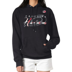 Carolina Hurricanes G-III 4Her by Carl Banks Shadow Logo Fleece Pullover Hoodie Black
