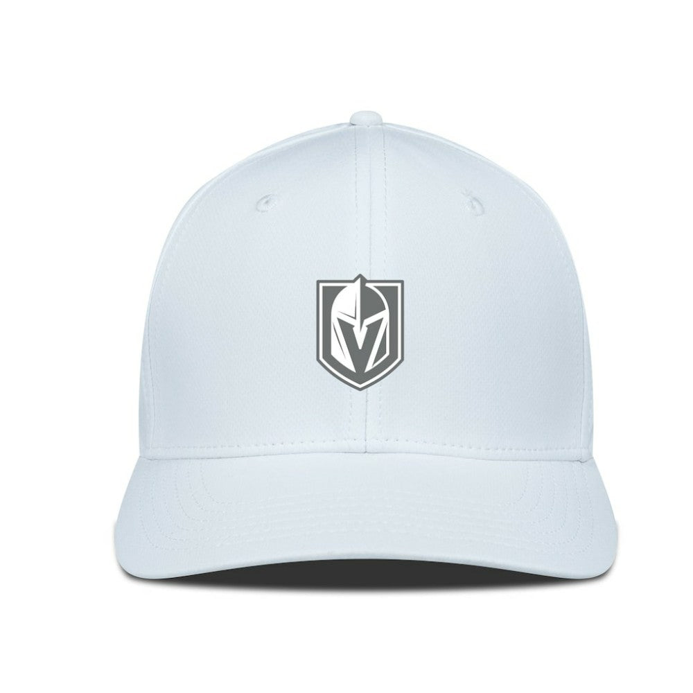 Vegas Golden Knights Levelwear Rise Slate & Snow Structured Flex Hat White