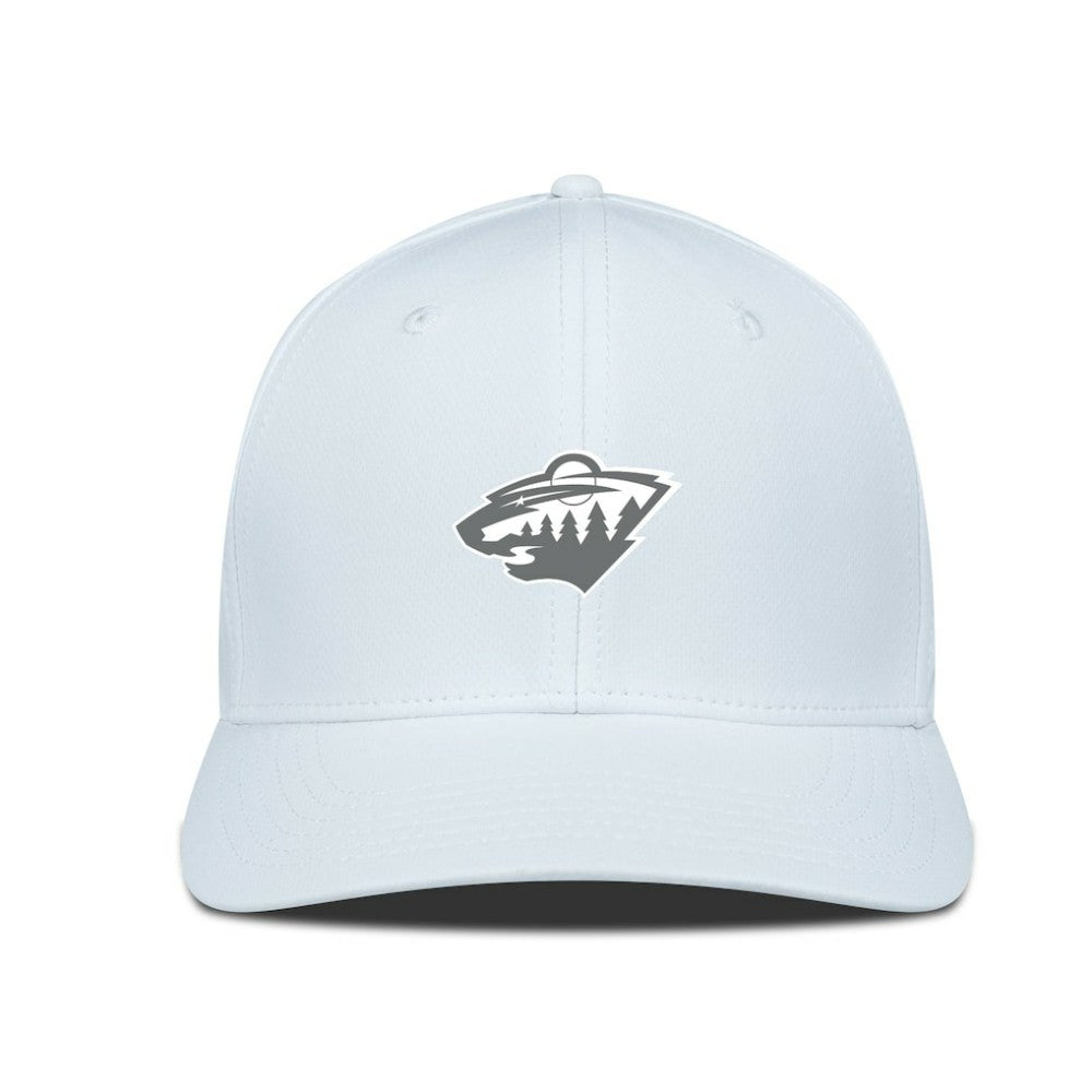 Minnesota Wild Levelwear Rise Slate & Snow Structured Flex Hat White