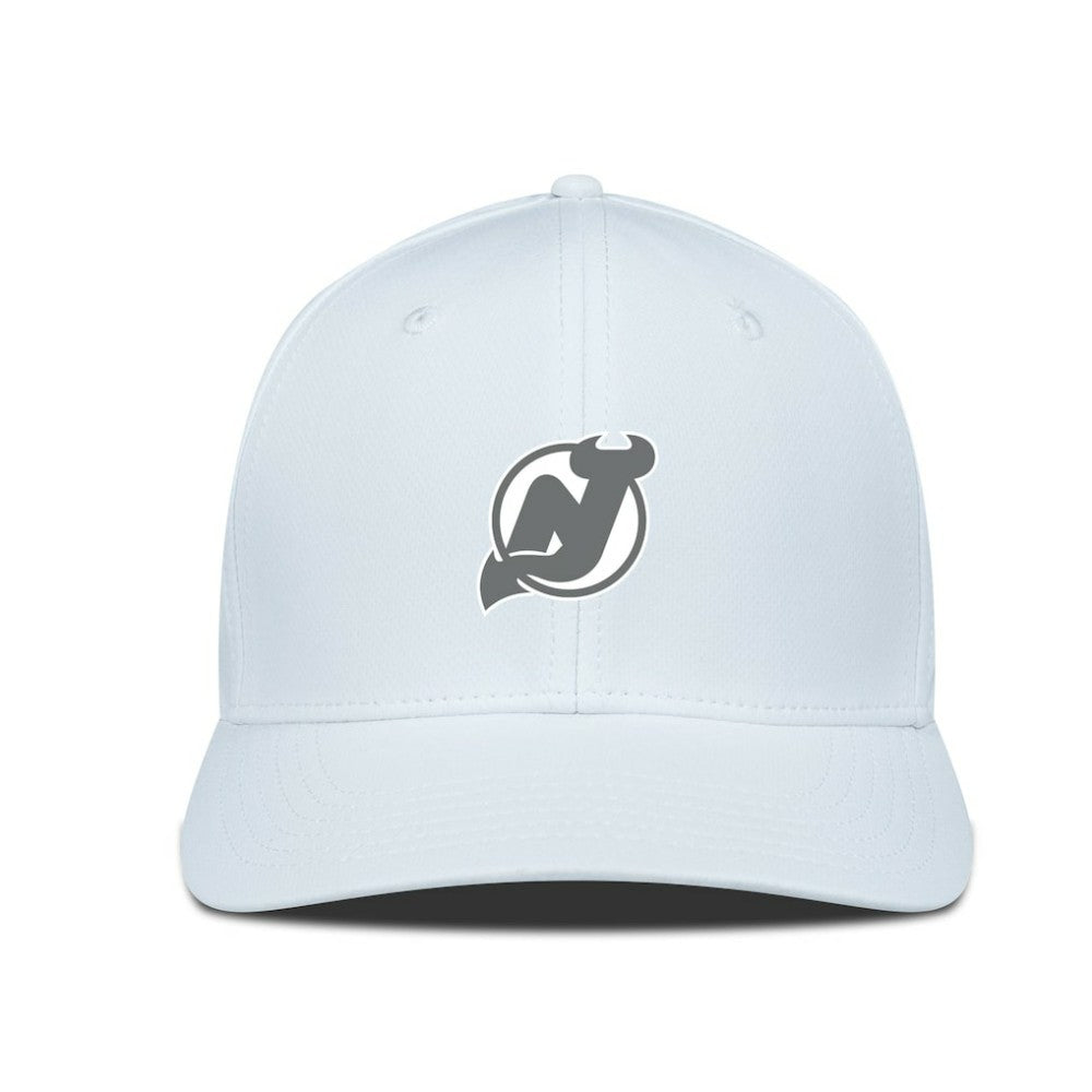 New Jersey Devils Levelwear Rise Slate & Snow Structured Flex Hat White