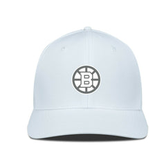Boston Bruins Levelwear Rise Slate & Snow Structured Flex Hat White