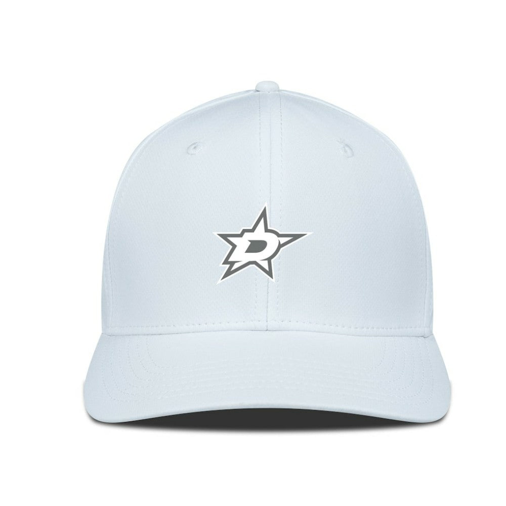 Dallas Stars Levelwear Rise Slate & Snow Structured Flex Hat White