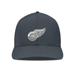 Detroit Red Wings Levelwear Rise Slate & Snow Structured Flex Hat Charcoal