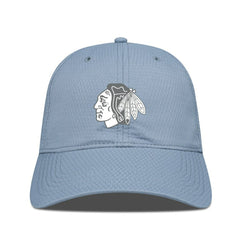 Chicago Blackhawks Levelwear Matrix Slate & Snow Unstructured Adjustable Hat Blue