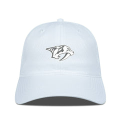 Nashville Predators Levelwear Matrix Slate & Snow Unstructured Adjustable Hat White