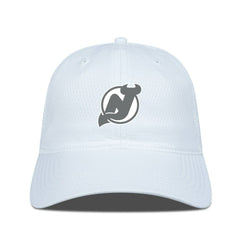 New Jersey Devils Levelwear Matrix Slate & Snow Unstructured Adjustable Hat White