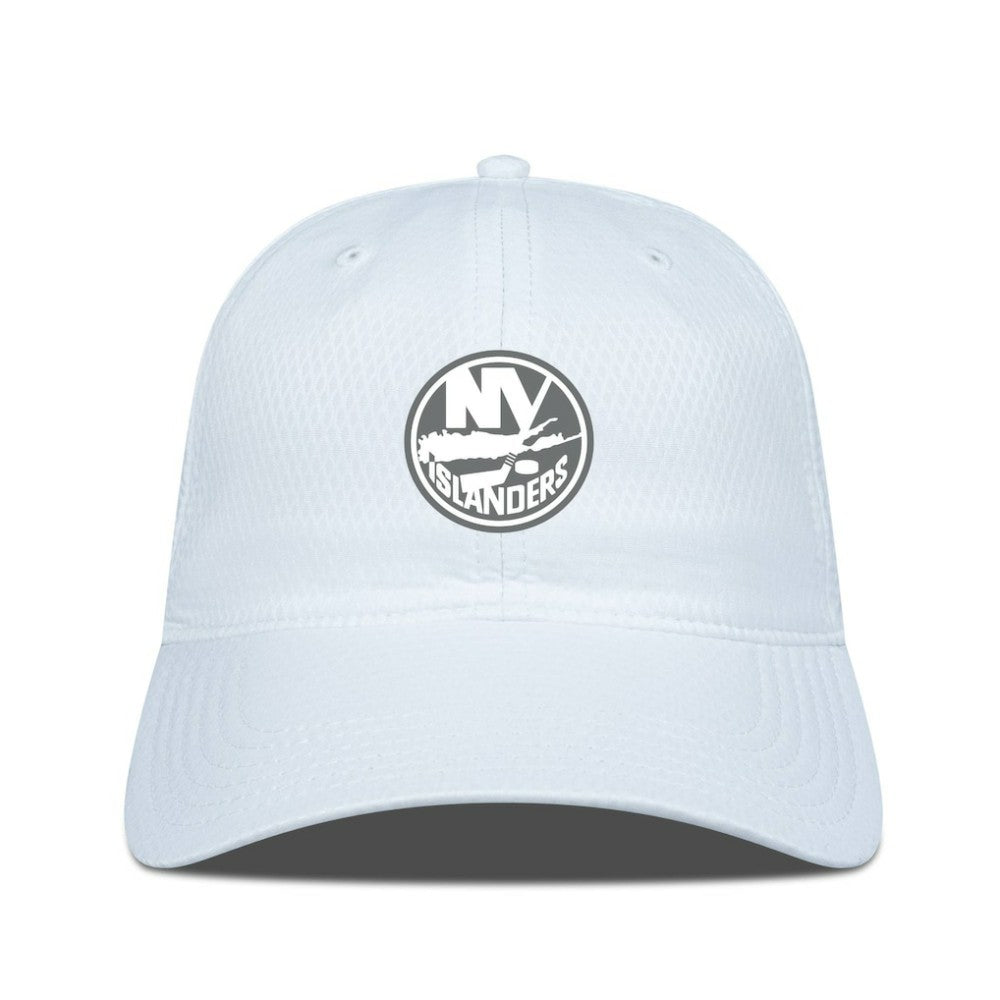 New York Islanders Levelwear Matrix Slate & Snow Unstructured Adjustable Hat White