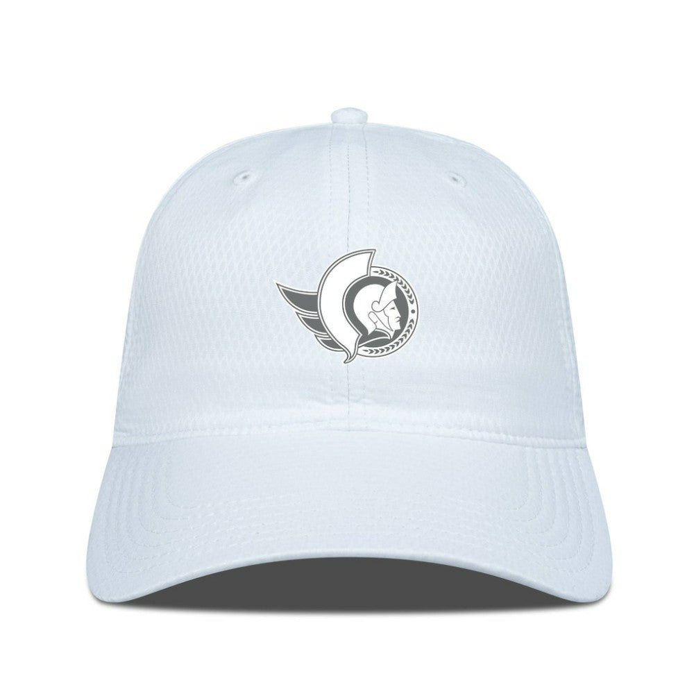 Ottawa Senators Levelwear Matrix Slate & Snow Unstructured Adjustable Hat White