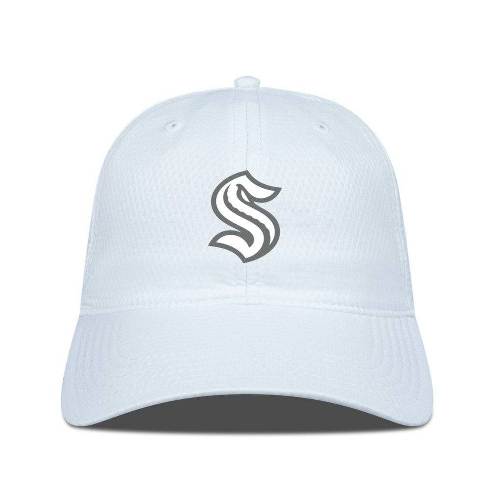 Seattle Kraken Levelwear Matrix Slate & Snow Unstructured Adjustable Hat White