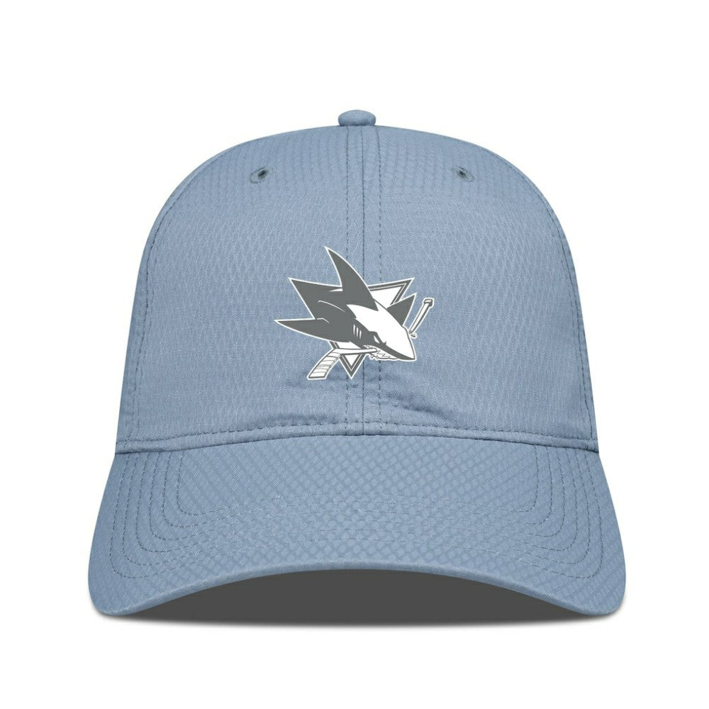 San Jose Sharks Levelwear Matrix Slate & Snow Unstructured Adjustable Hat Blue