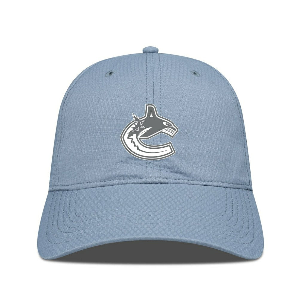 Vancouver Canucks Levelwear Matrix Slate & Snow Unstructured Adjustable Hat Blue