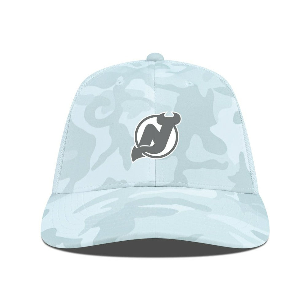New Jersey Devils Levelwear Clash Slate & Snow Meshback Flex Hat Camo