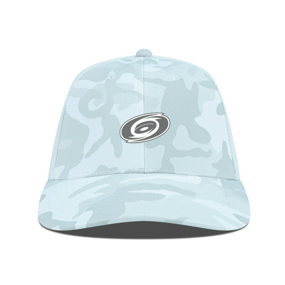 Carolina Hurricanes Levelwear Clash Slate & Snow Meshback Flex Hat Camo