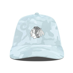 Chicago Blackhawks Levelwear Clash Slate & Snow Meshback Flex Hat Camo