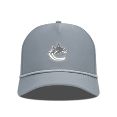 Vancouver Canucks Levelwear Gordon Slate & Snow Rope Adjustable Hat Gray