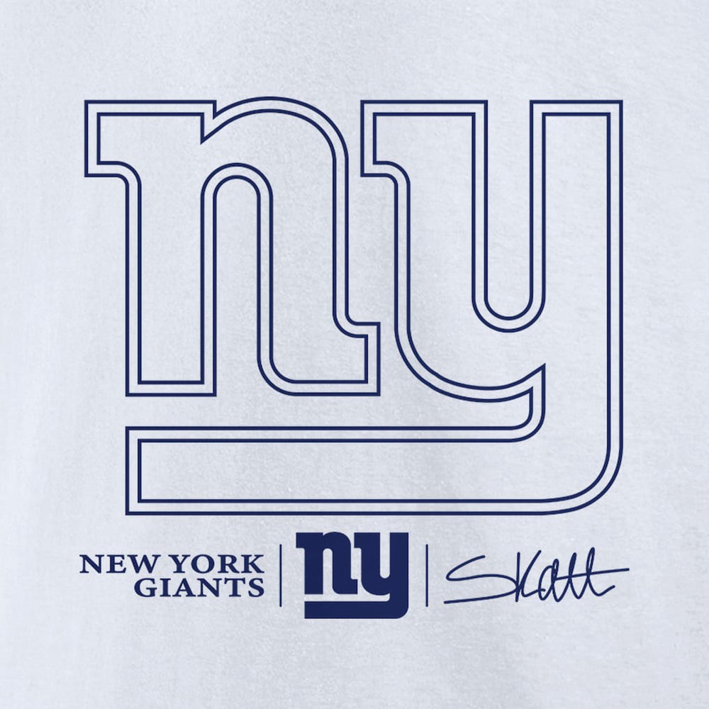 Cam Skattebo New York Giants Tonal Player Name & Number T-Shirt - White sale