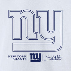 Cam Skattebo New York Giants Tonal Player Name & Number T-Shirt - White sale