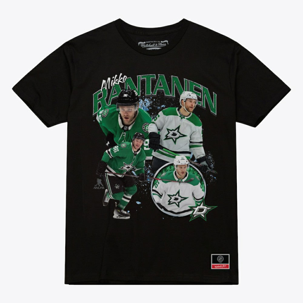 Mikko Rantanen Dallas Stars Mitchell & Ness Player Collage T-Shirt Black