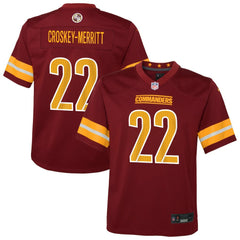 Jacory Croskey-Merritt Washington Commanders Youth Team Game Jersey - Burgundy | Nike online