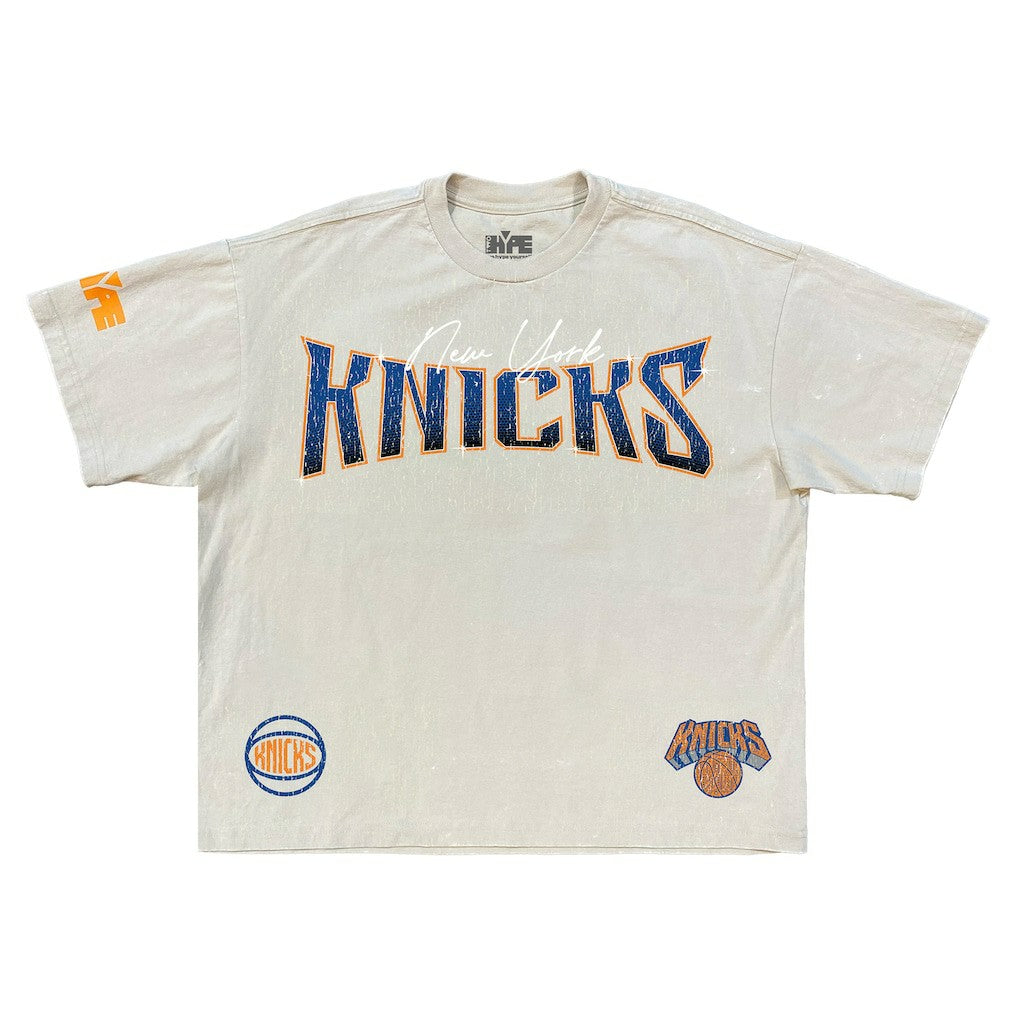 New York Knicks Legend Row Collection Premium T-Shirt - Cream on sale