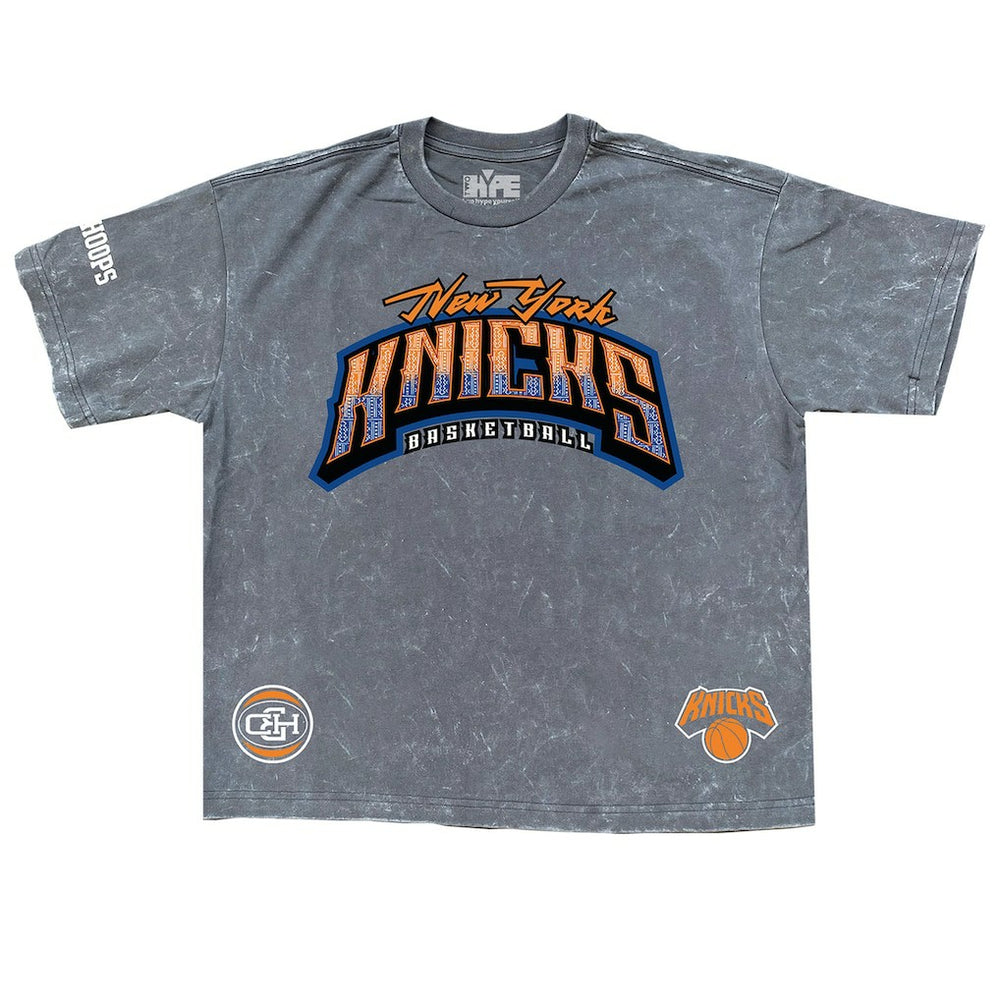 New York Knicks Banner Era Collection Premium T-Shirt - Gray | New Era online