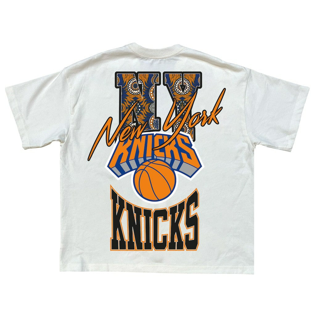 New York Knicks Team City Collection Premium T-Shirt - Cream shop