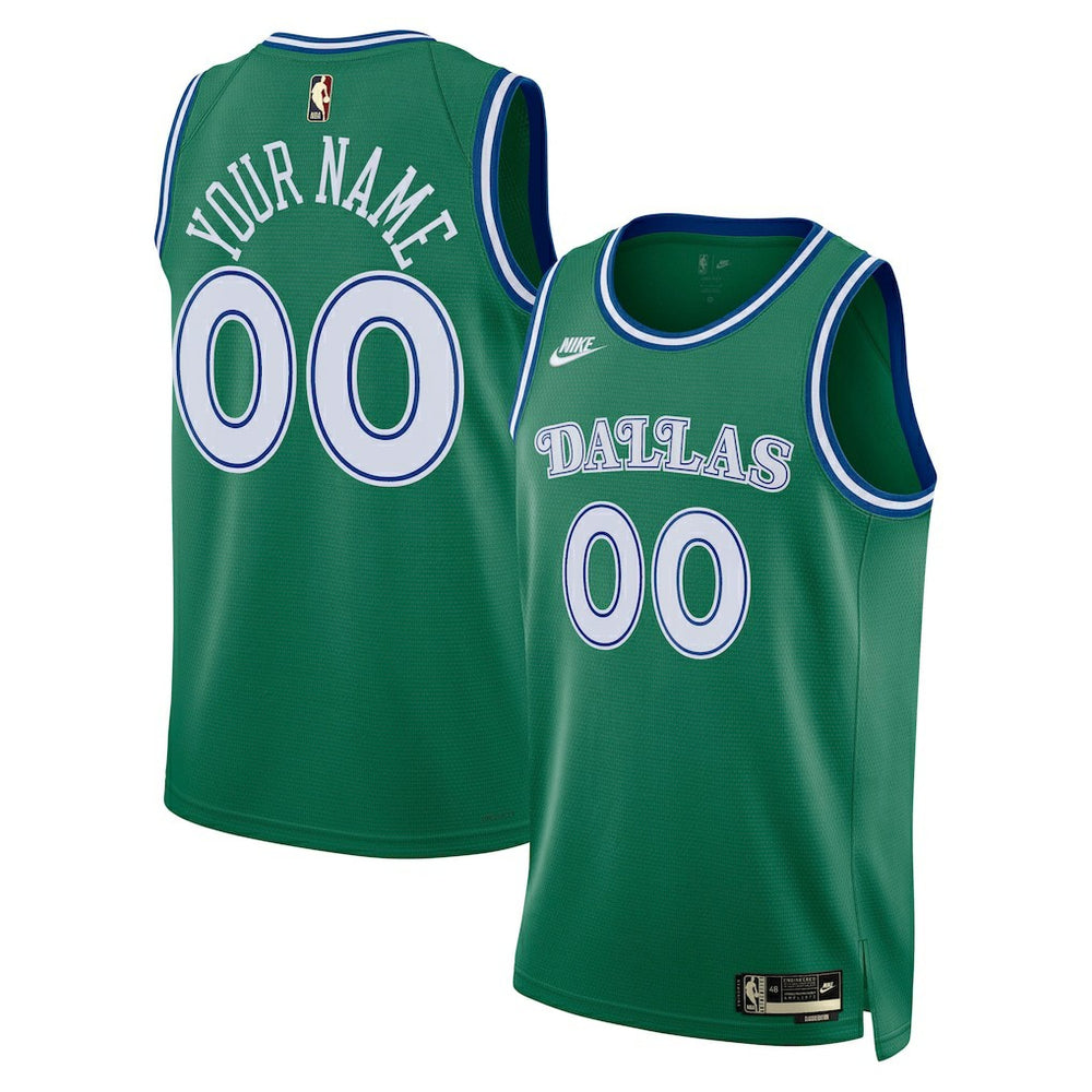 Dallas Mavericks Unisex Swingman Custom Jersey sale - Classic Editi- Green | Nike online