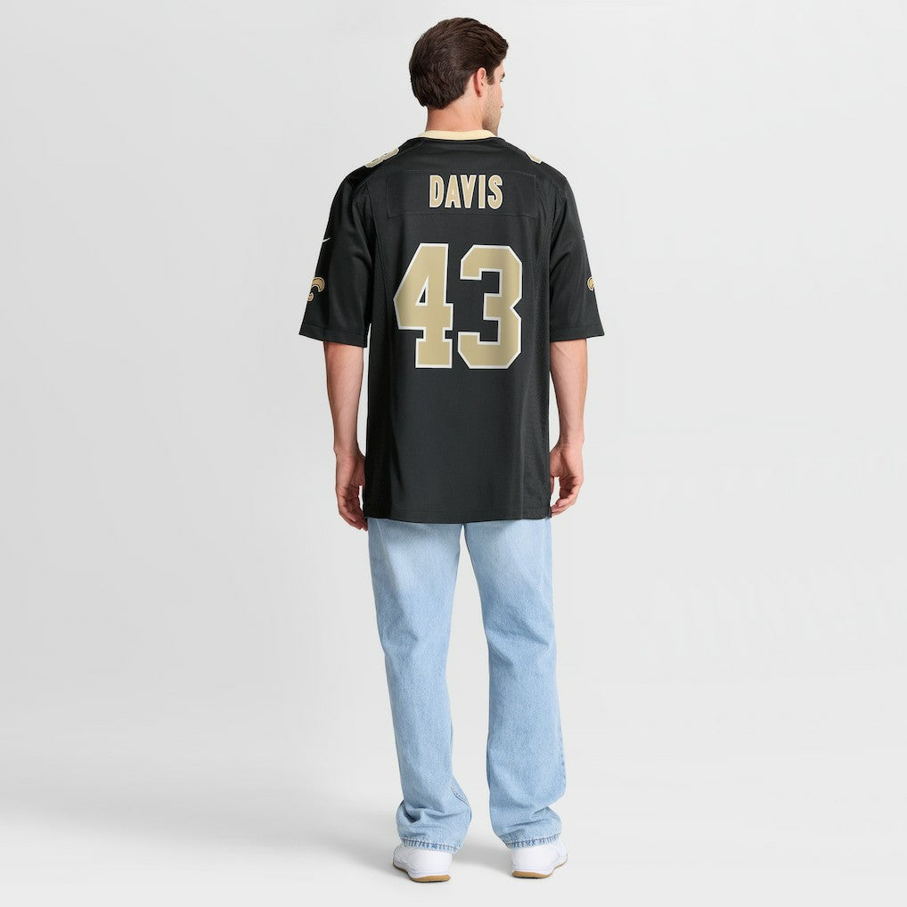 Michael Davis New Orleans Saints Team Game Jersey - Black | Nike cheap