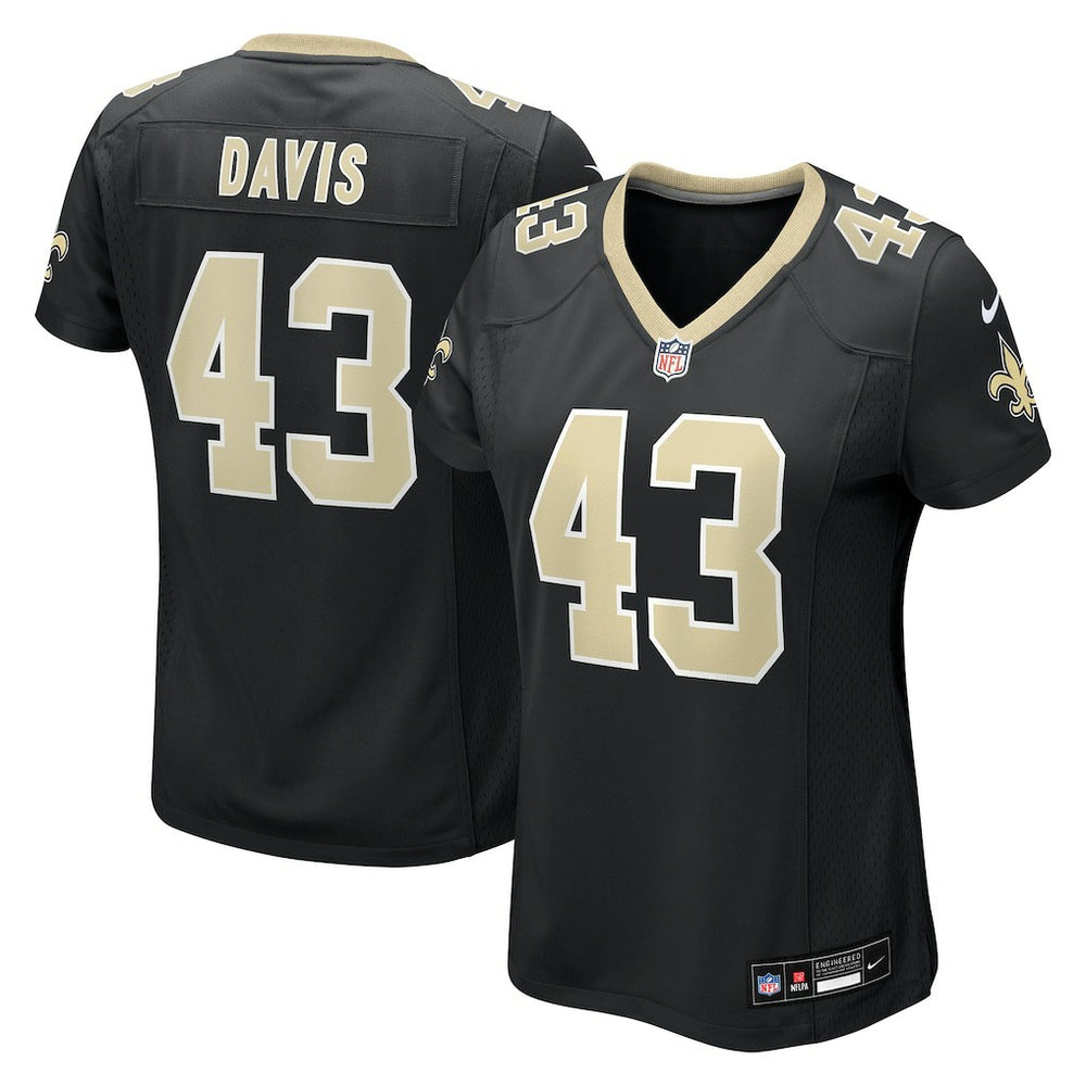 Michael Davis New Orleans Saints Women's Team Game Jersey - Black | Nike discount