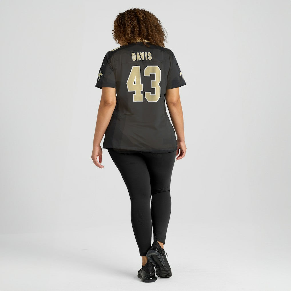 Michael Davis New Orleans Saints Women's Team Game Jersey - Black | Nike discount