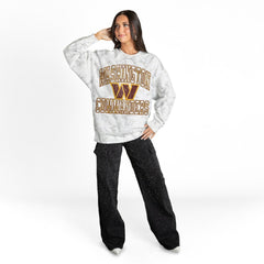 Washington Commanders Gameday Couture Women's Whiteout Oversized Premium Fleece Sweatshirt - Arctic Camo outlet