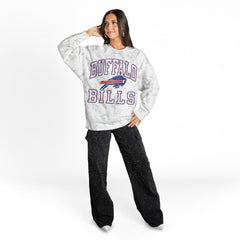 Buffalo Bills Gameday Couture Women's Whiteout Oversized Premium Fleece Sweatshirt - Arctic Camo online