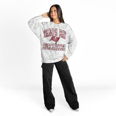 Tampa Bay Buccaneers Gameday Couture Women's Whiteout Oversized Premium Fleece Sweatshirt - Arctic Camo outlet