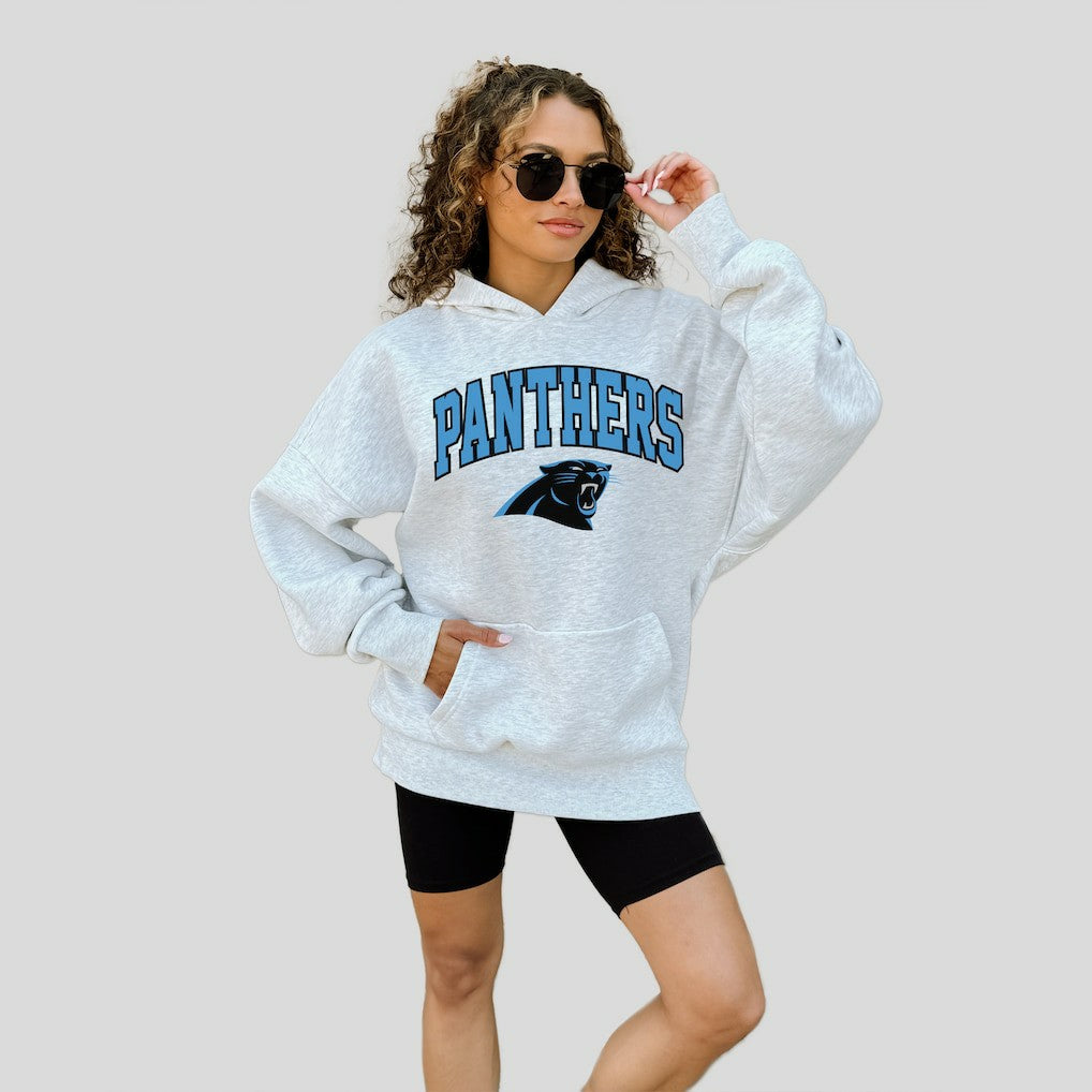 Carolina Panthers Gameday Couture Women's Fan Edition Premium Weight Hoodie - Ash cheap