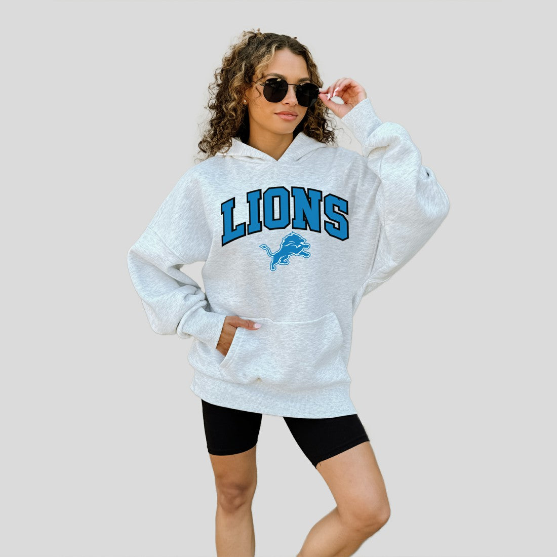 Detroit Lions Gameday Couture Women's Fan Edition Premium Weight Hoodie - Ash outlet